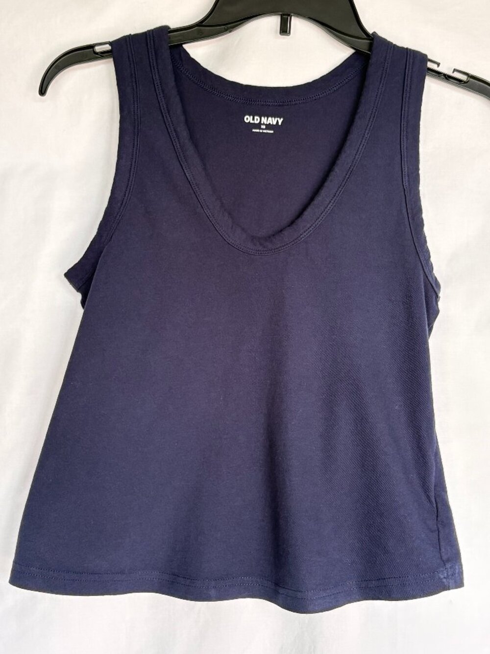 Old Navy Navy Blue Scoop Neck Swing Tank Top XS